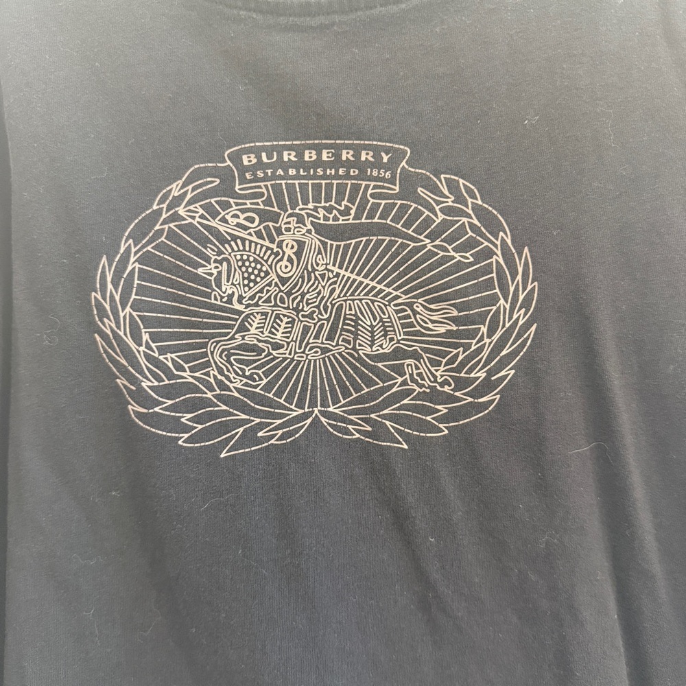Burberry Black Crew Neck Long Sleeve shirt - Picture 2 of 8
